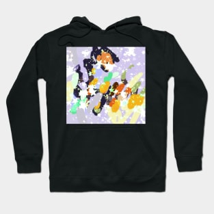 abstract colourful digital illustration Hoodie